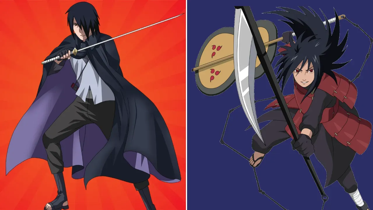 Adult Sasuke and Prime Madara (Ten-Tails Jinchuriki),