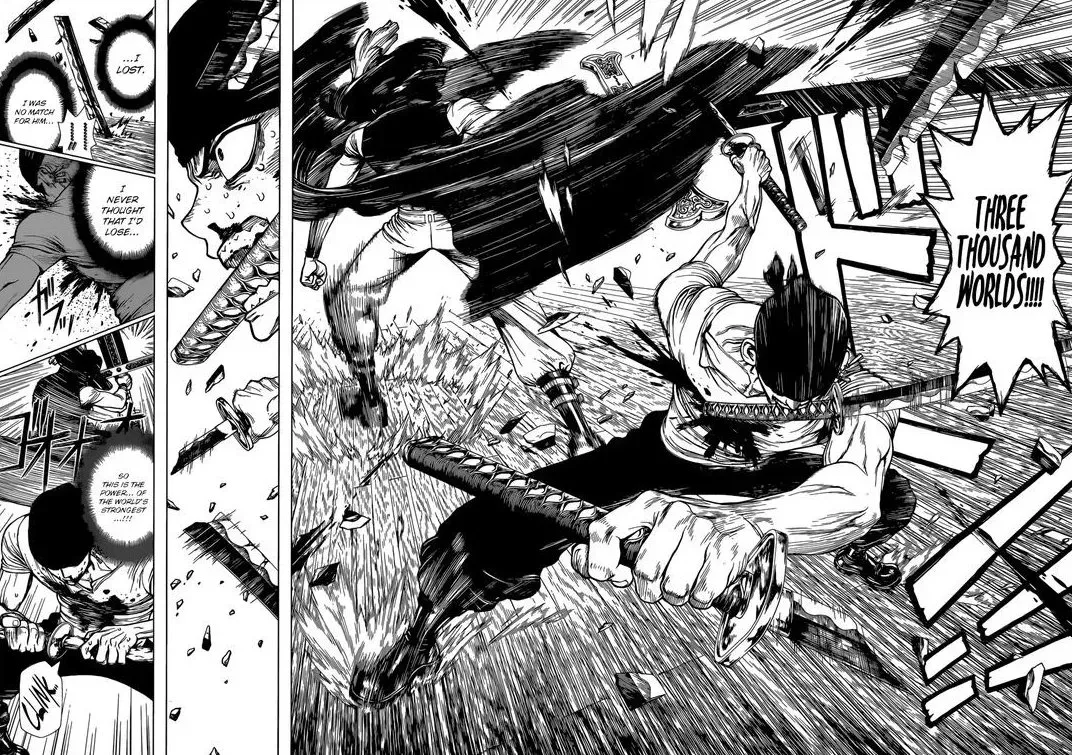 10. Zoro vs. Mihawk (Baratie)