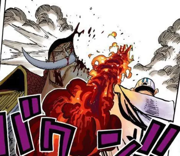 8. Whitebeard vs. Akainu (Marineford)