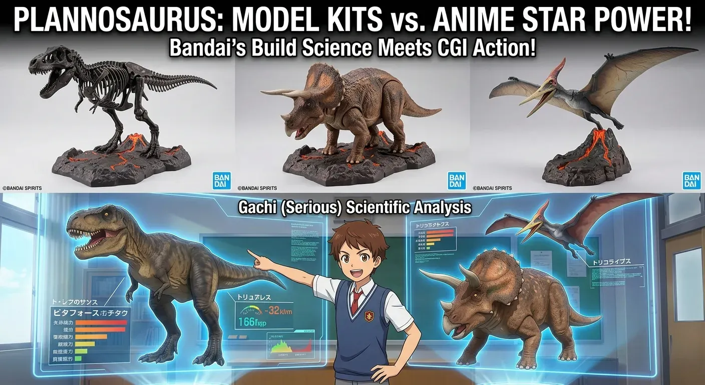 Plannosaurus: Model Kits vs. Anime Dinosaurs Comparison