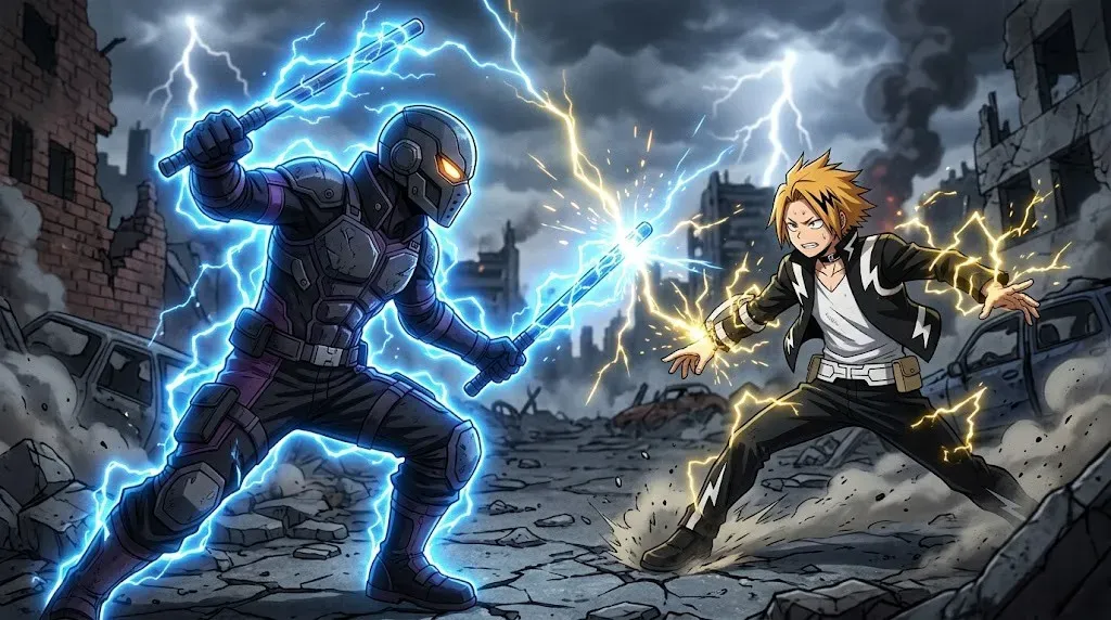 How does Amplivolt compare to other characters in MHA?