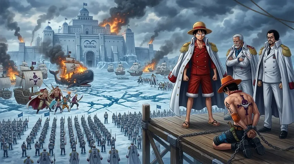 Marine Luffy's Powers and Justice Style