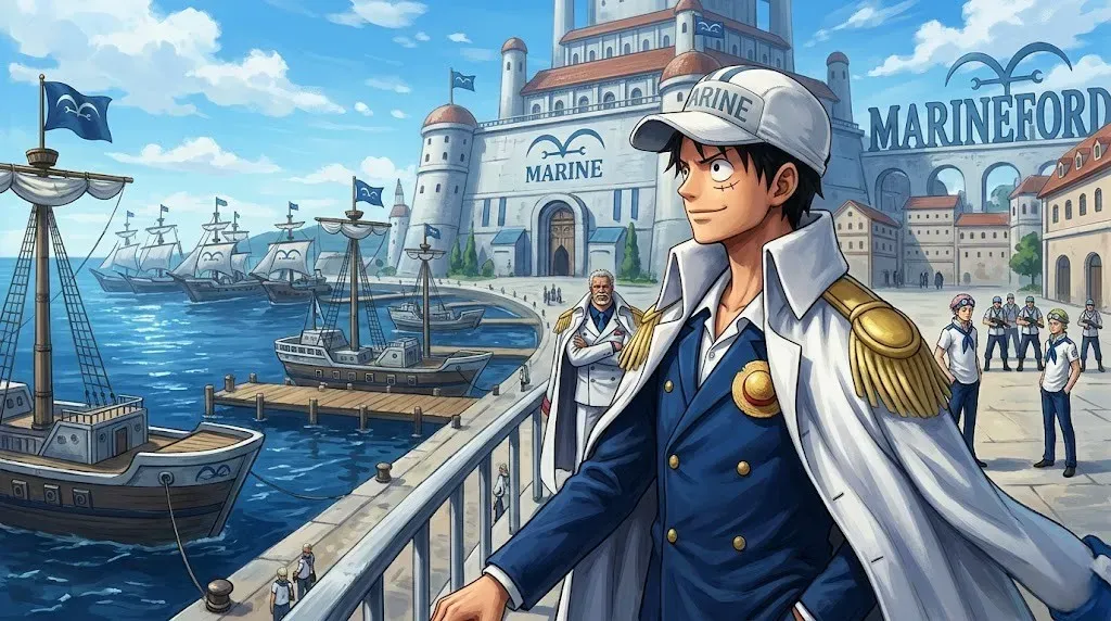 What If Luffy Was a Marine? One Piece Alternate Universe