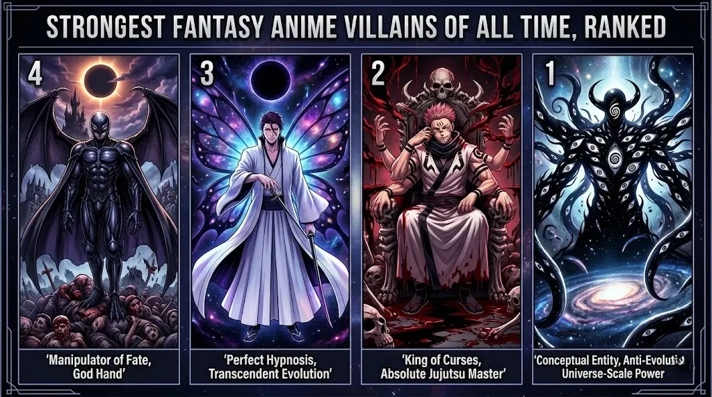 10 Strongest Fantasy Anime Villains of All Time, Ranked