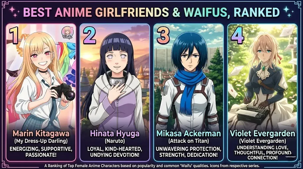 15 Best Anime Girlfriends & Waifus, Ranked