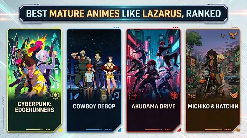 10 Best Mature Animes Like Lazarus, Ranked