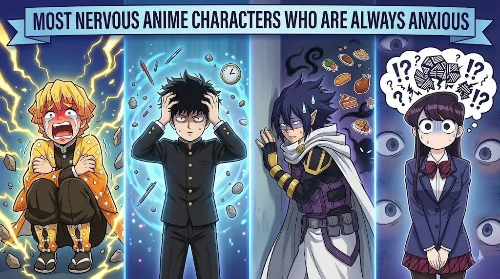 10 Most Nervous Anime Characters Who Are Always Anxious