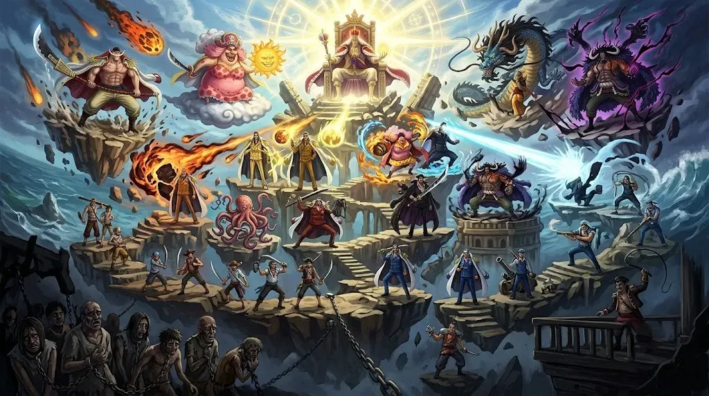 All 22 Power Levels in One Piece: From Slaves to King of the World
