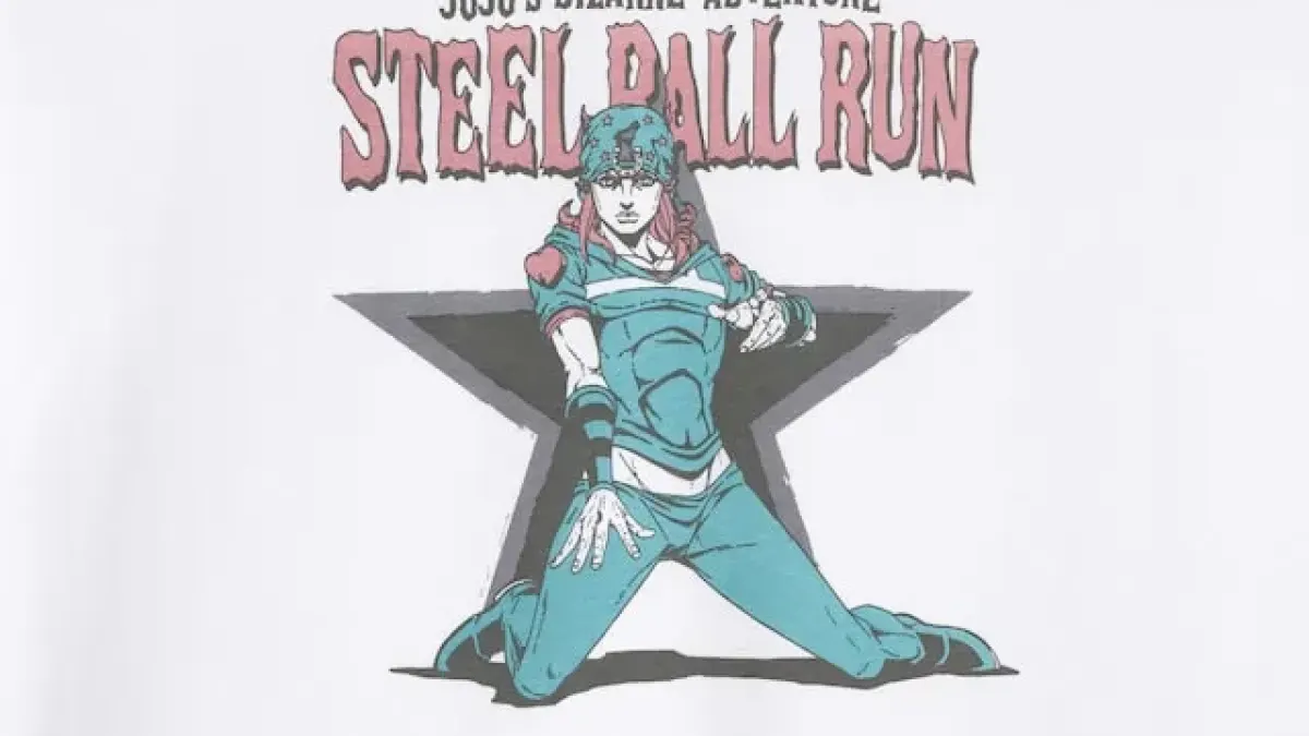 JoJo x GU debut with "Steel Ball Run" T-shirt