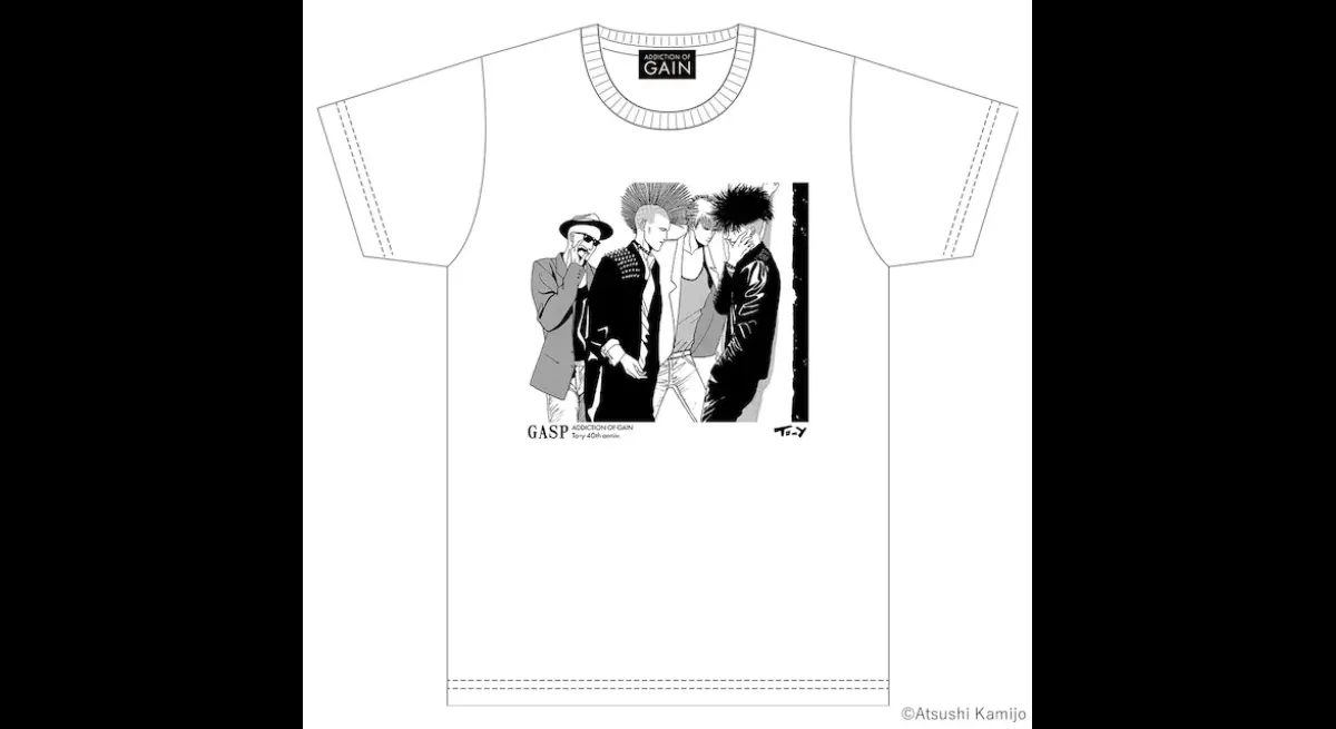 "To-y's 40th Anniversary T-Shirt Featuring GASP Motif"