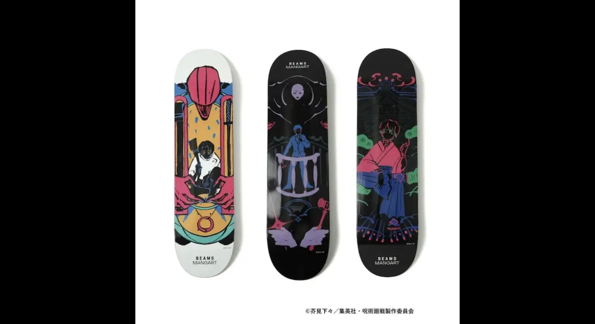 Jujutsu Kaisen x BEAMS MANGART Skate Decks Featuring Otsukotsu and Rika