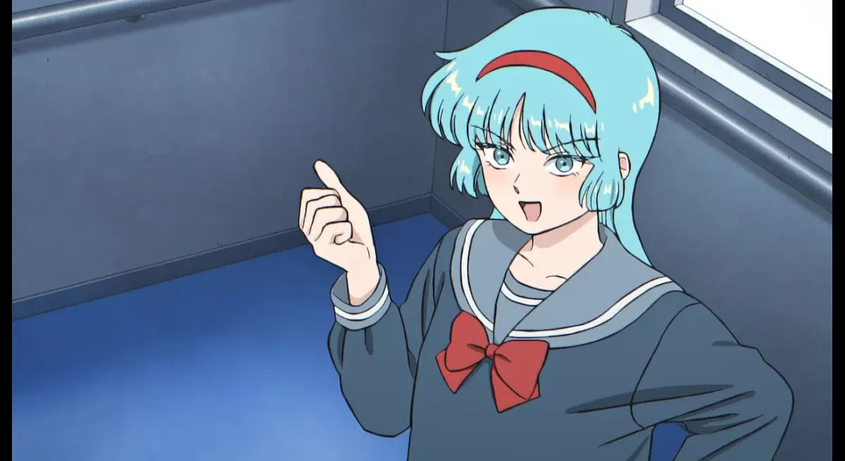 Daichi as Oka Lab Director Reiko Aokiyama in "Ganbare! Nakamura-kun!!" Ep.4