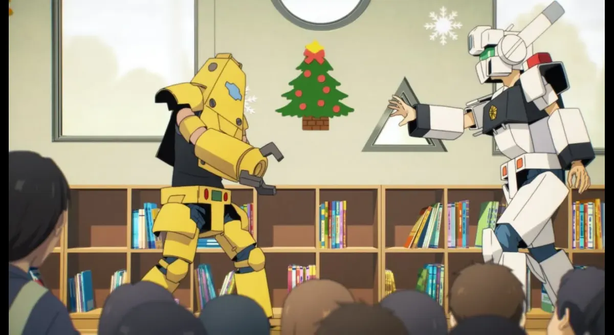 "Patlabor EZY: 2nd Platoon Teaches Kindergarteners with Cardboard Ingrams"