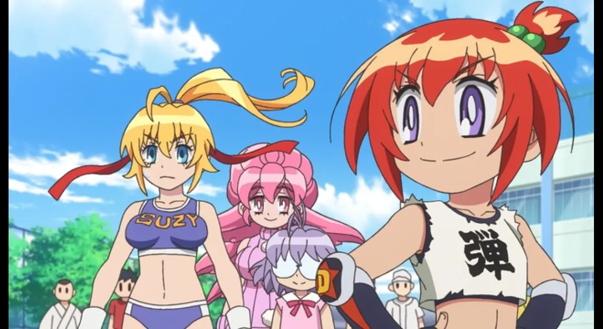 Flame Fighting Ball Girl Dodge Danko Anime