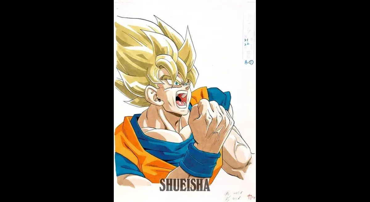 Rare Dragon Ball Art Unveils Original Super Saiyan Goku