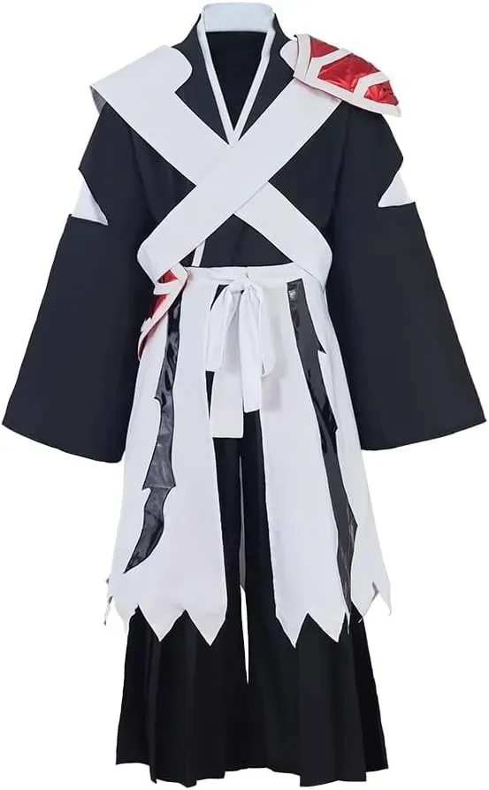 VintageCos Kurosaki Ichigo Cosplay: Authentic Men's Black Soul Reaper Kimono Outfit