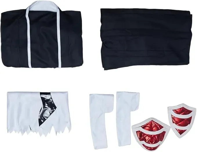 VintageCos Kurosaki Ichigo Cosplay: Authentic Men's Black Soul Reaper Kimono Outfit