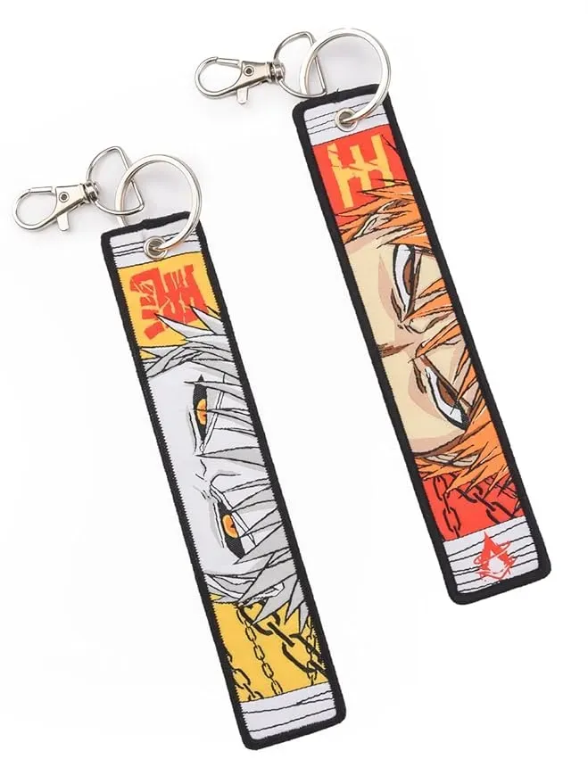 Anime Woven Keychain for Bike & Car - Double Sided Accessories