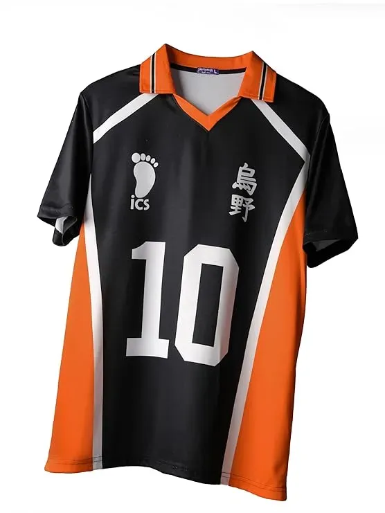 Haikyuu Karasuno 10 Printed Unisex Anime T Shirt for Men & Women