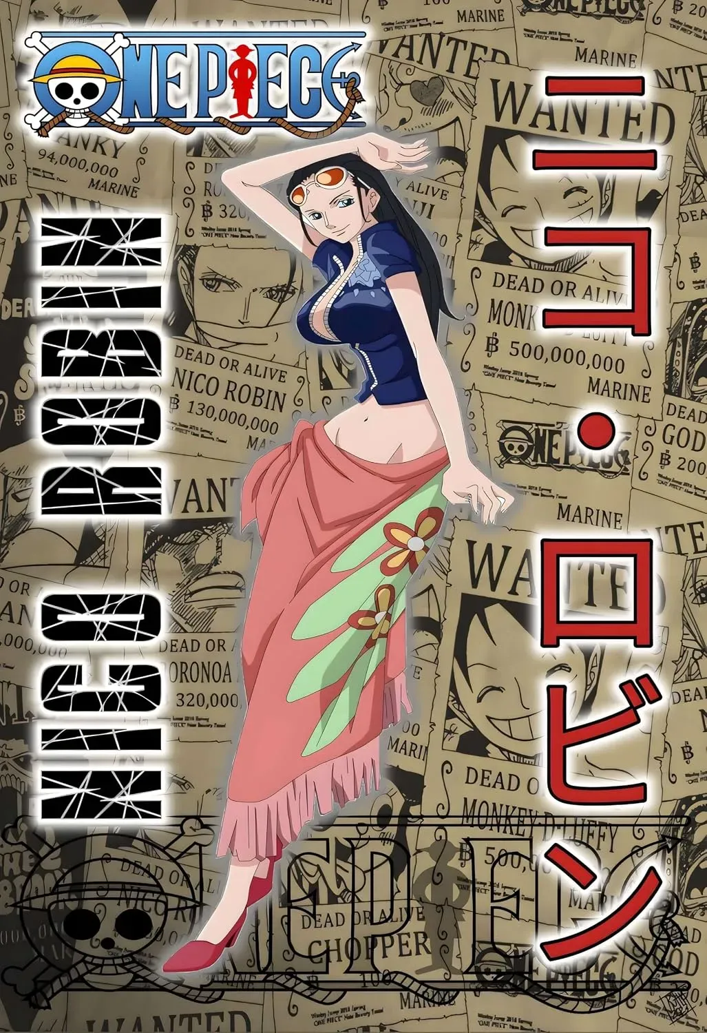 Nico Robin One Piece Wanted Poster Wall Art | Anime Decor